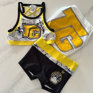Top Gun Cheer sports set sports bra, shorts, tank top